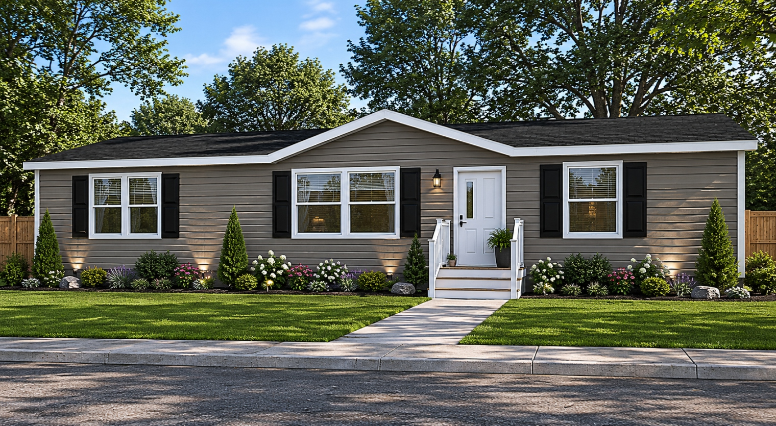 The Timberline manufactured home exterior