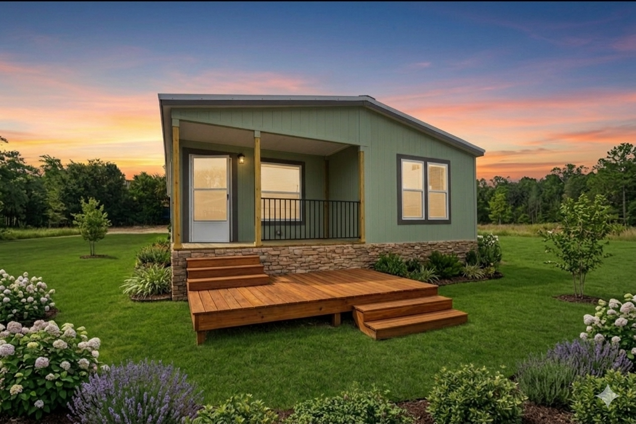 The Brookstone manufactured home exterior