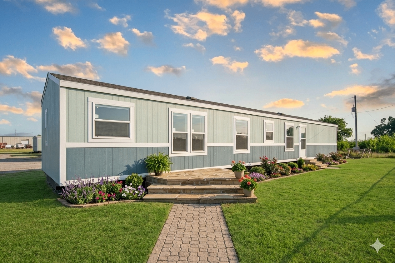 The Belmont manufactured home exterior